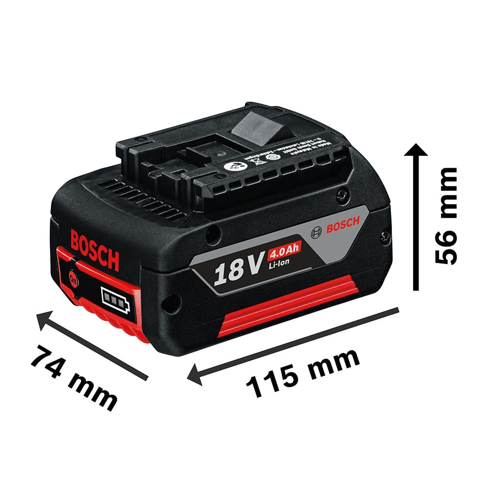Kit 2 Baterias 18V 4,0Ah com Carregador GAL 18V-40 Bivolt BOSCH