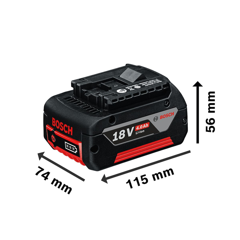 Kit 2 Baterias 18V 4,0Ah com Carregador Rápido GAL 1880 CV 220V BOSCH