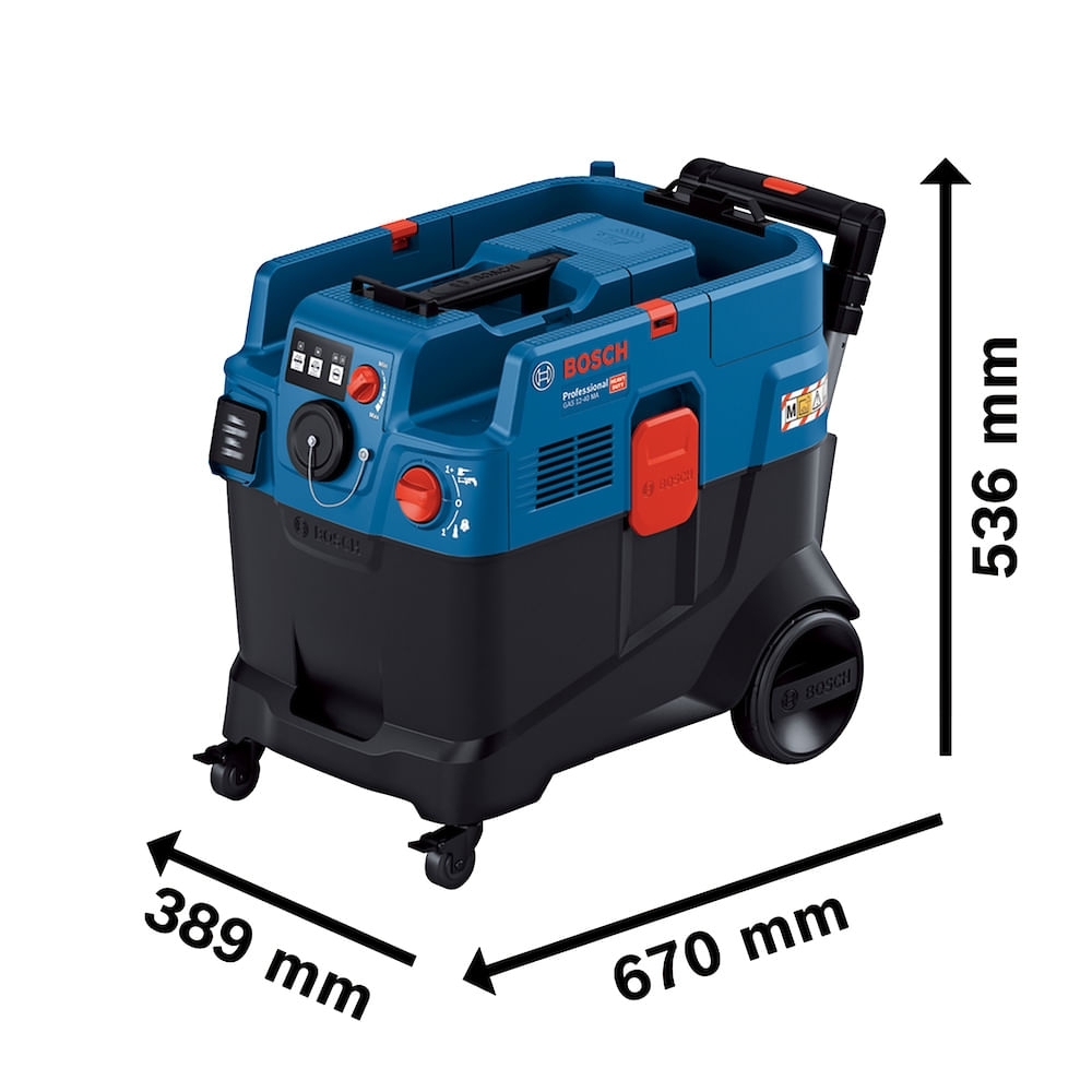 Aspirador de Pó GAS 12-40 MA 40 Litros 1200W 220V BOSCH