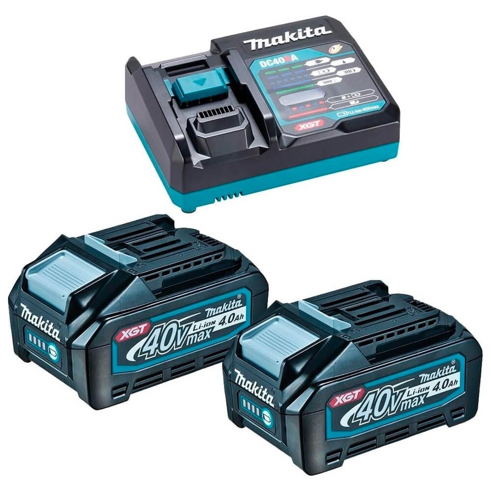Chave de Impacto TW001GM201 3/4 Pol. 40V com 2 Baterias 4,0Ah Carregador e Maleta MAKITA