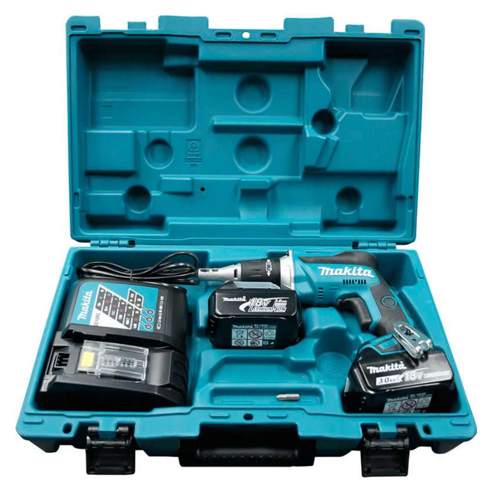 Parafusadeira Drywall DFS452RFE 18V Brushless com 2 Baterias Carregador Bivolt e Maleta MAKITA