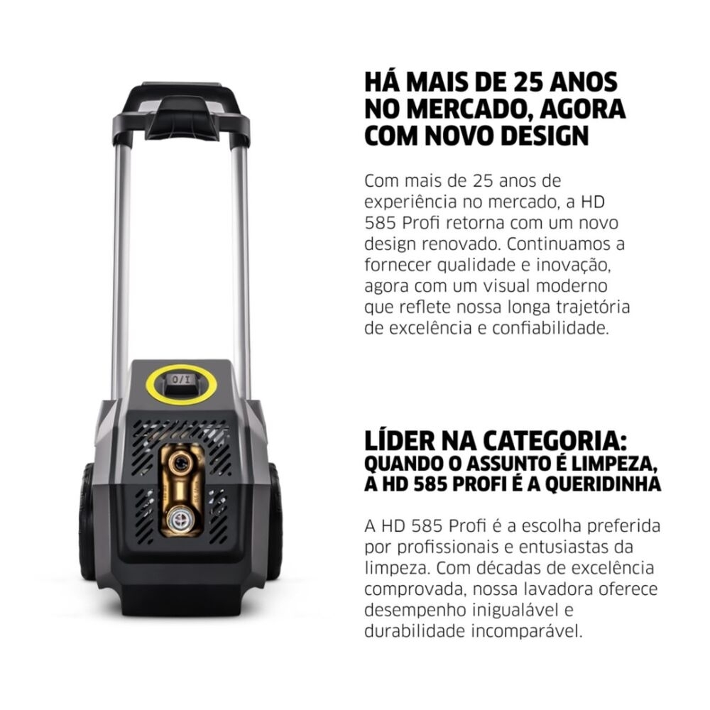 Lavadora de Alta Pressão HD 585 Indução 138 bar 420L/h 2000W 127V KARCHER