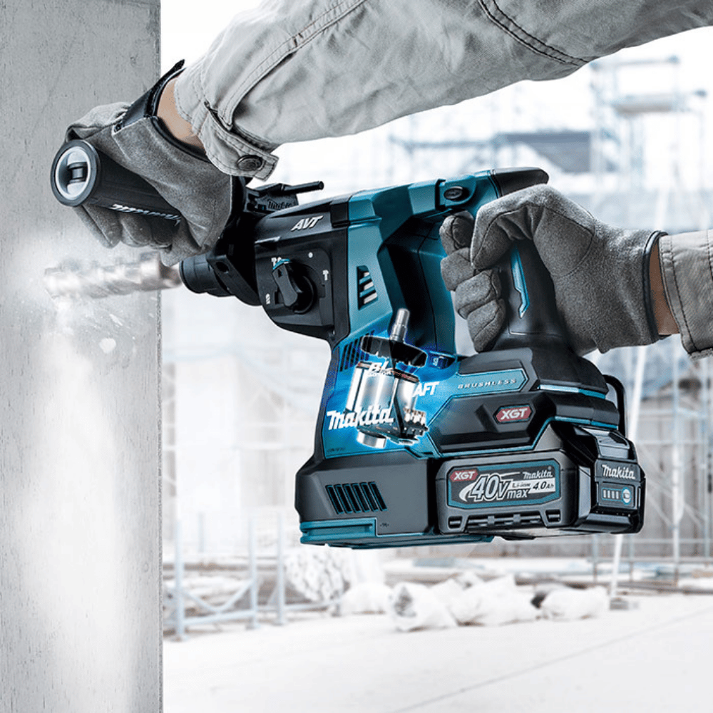 Martelete Perfurador Rompedor HR001GM201 SDS Plus 3,2J 40V Brushless com 2 Baterias e Maleta MAKITA
