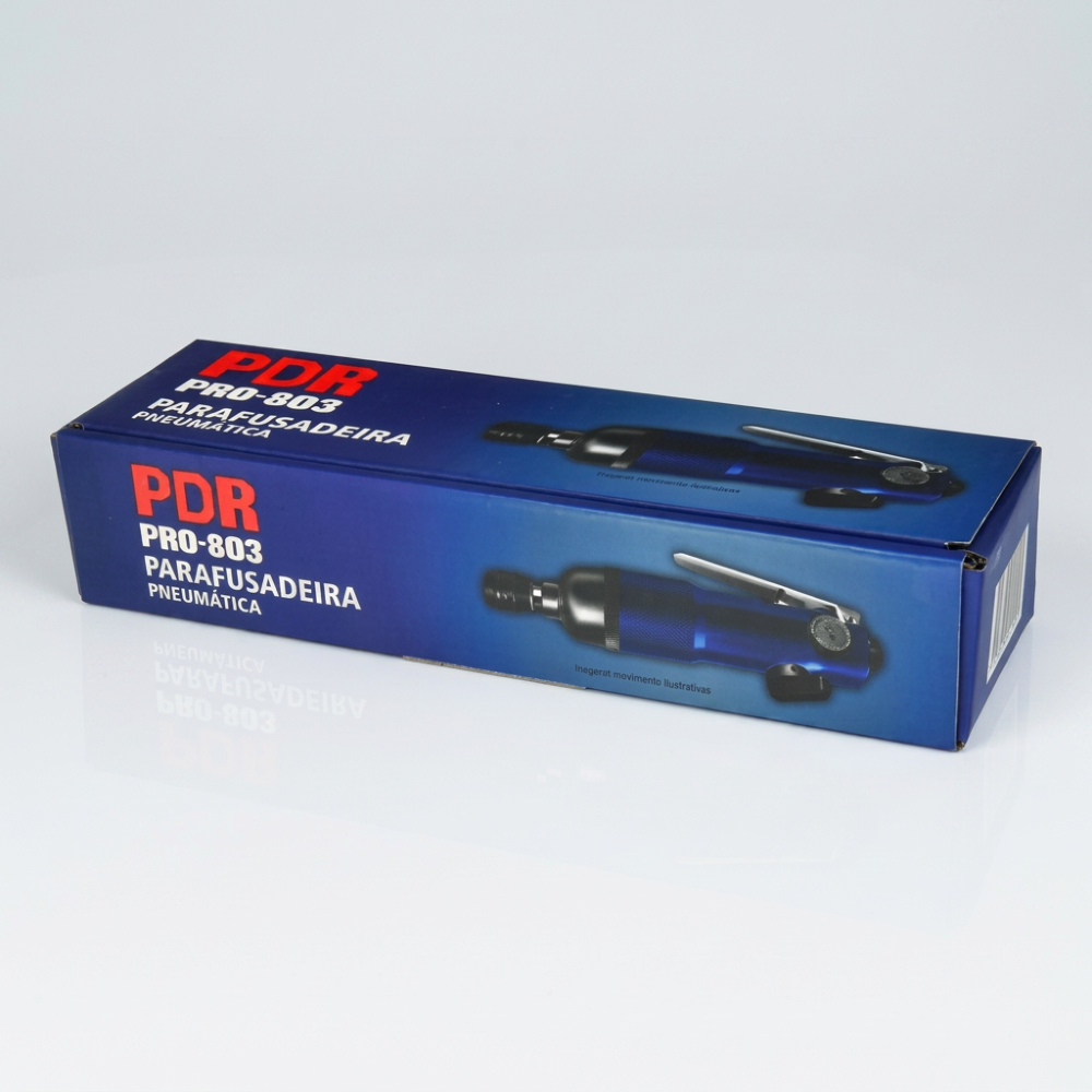 Parafusadeira Pneumática Reta 1/4 Pol. 3 Kgfm PDR-PRO-803