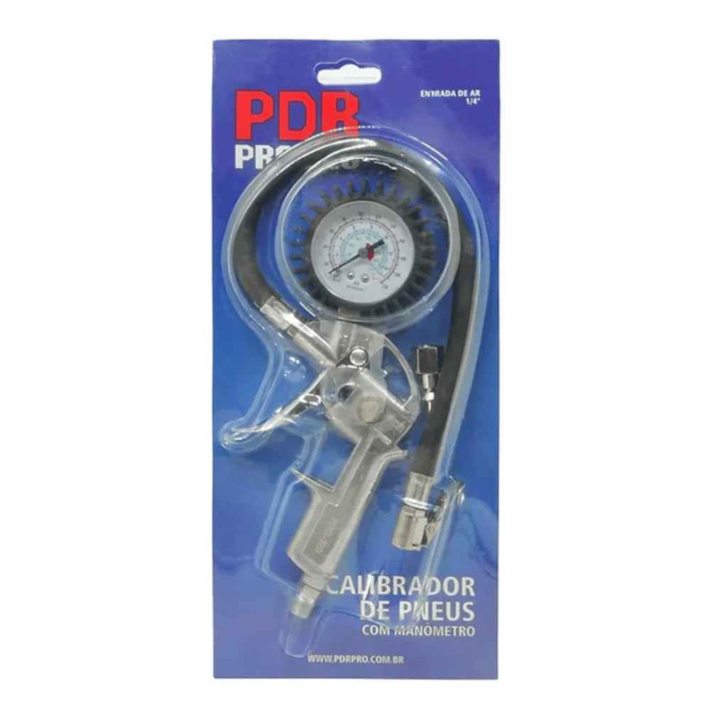 Calibrador de Pneus Pneumático PRO-220 1/4 Pol. PDR