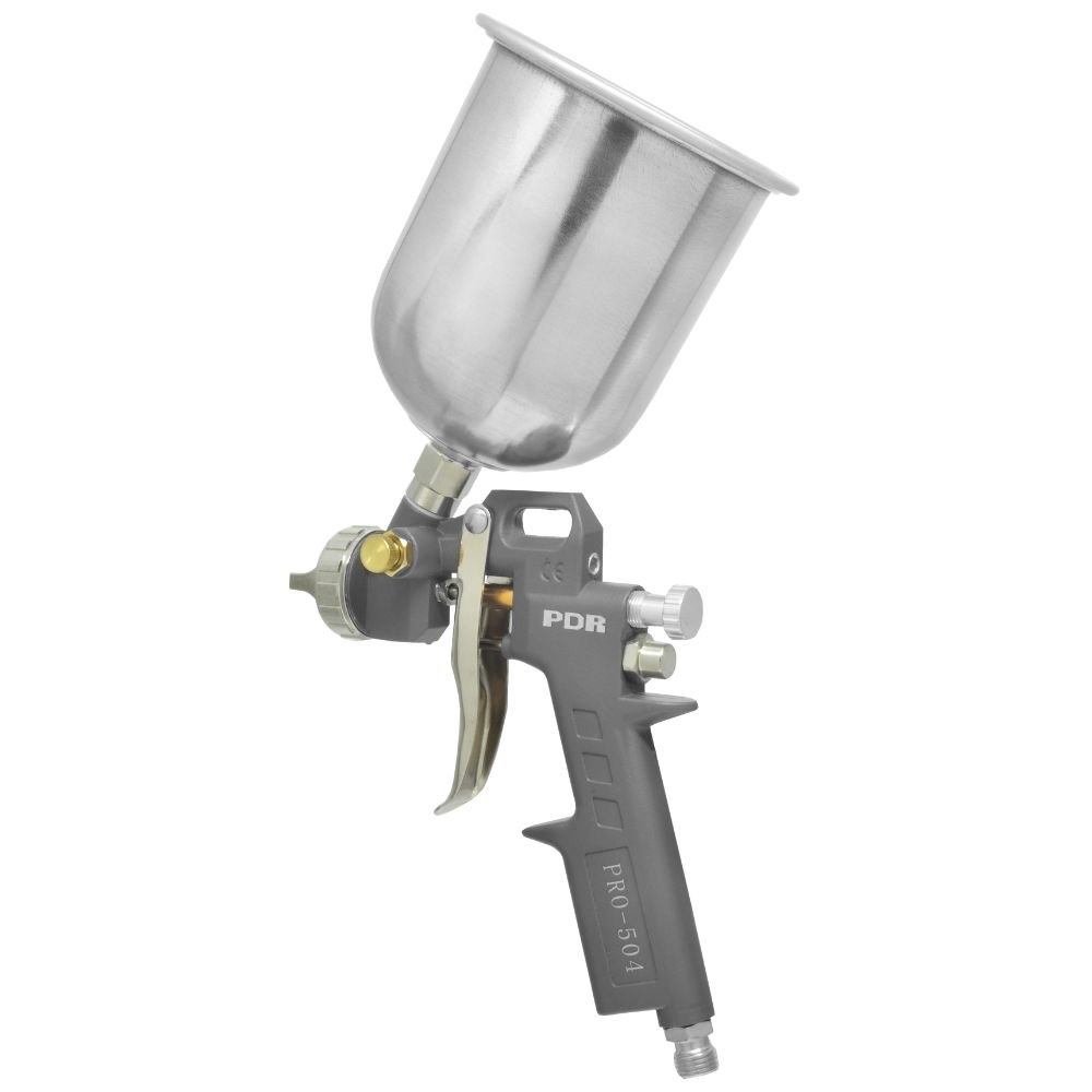 Pistola de Aplicação de Cola PRO-504 Gravidade Bico 4,0mm Copo Alumínio 600ml PDR