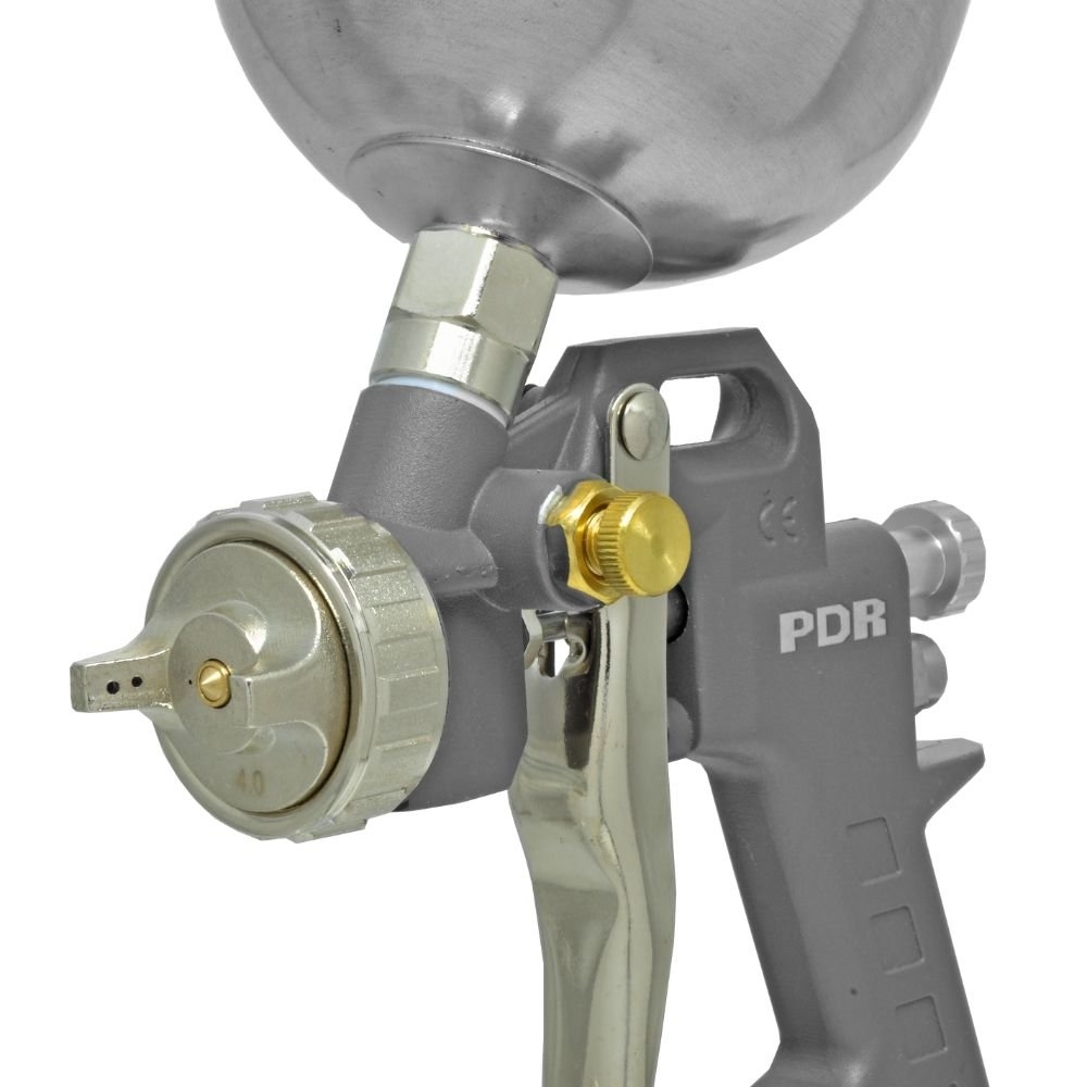 Pistola de Aplicação de Cola PRO-504 Gravidade Bico 4,0mm Copo Alumínio 600ml PDR