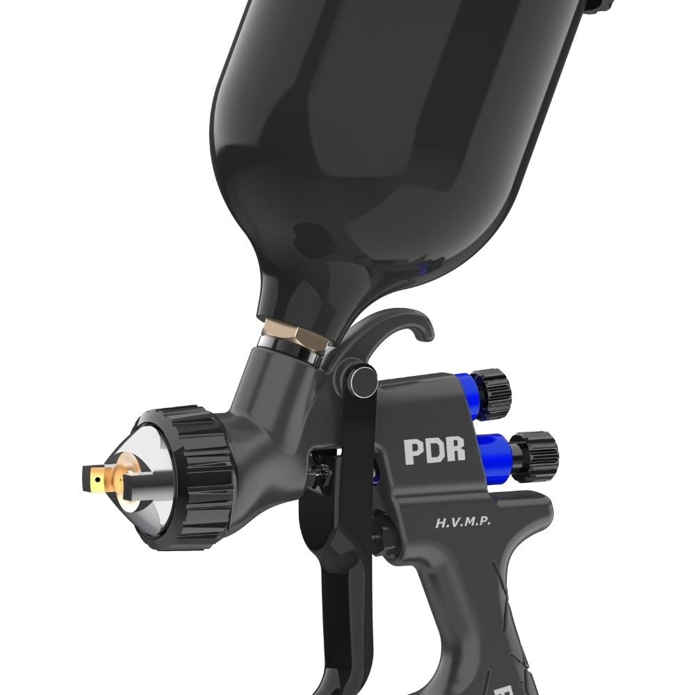 Pistola de Pintura HVLP PRO-532P Gravidade Bico 1,4mm Copo Preto 600ml PDR