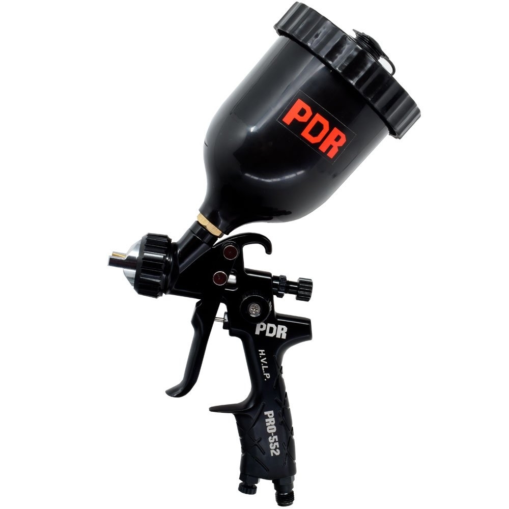 Pistola de Pintura HVLP PRO-552 Gravidade Bico 1,4mm Copo Preto 600ml PDR