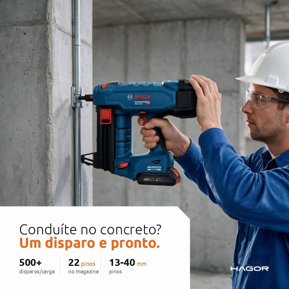 Pinador de Concreto GNB 18V-40 18V Brushless sem Bateria com Maleta BOSCH