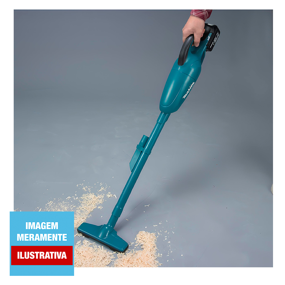 Parafusadeira Furadeira DHP490 e Aspirador DCL180Z 18V Brushless com Bateria Carregador Bivolt e Maleta MAKITA