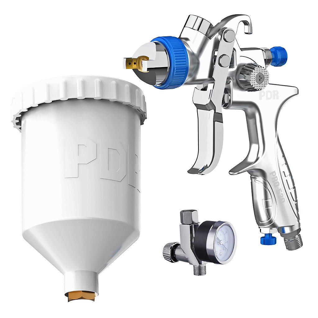 Pistola de Pintura HVLP PRO-530M Gravidade Bico 1,3mm com Regulador PDR